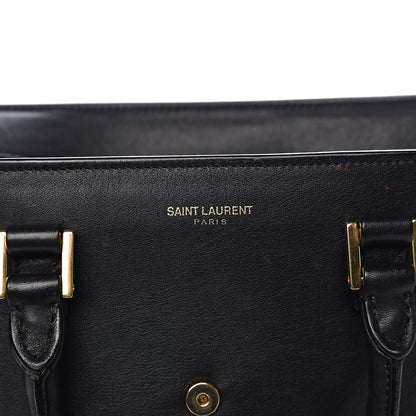 Saint Laurent Calfskin Monogram Baby Cabas Black 6 of 15