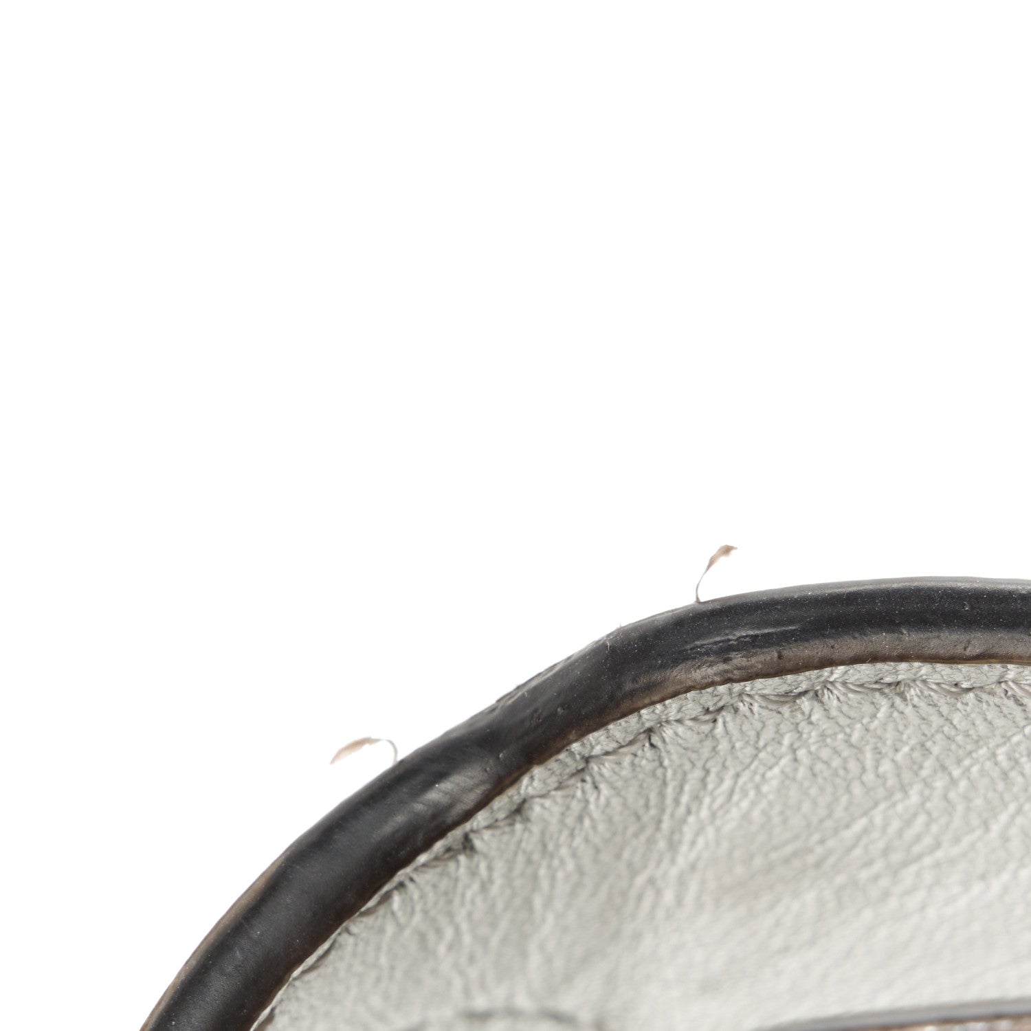 Fendi Rock Millenium Laminata Small Peekaboo I SEE U Satchel Argento 11 of 11