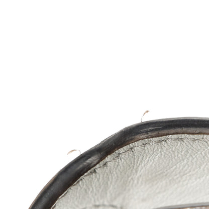 Fendi Rock Millenium Laminata Small Peekaboo I SEE U Satchel Argento 11 of 11