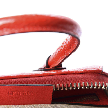 Givenchy Calfskin Crocodile Embossed Mini Antigona Red 10 of 11