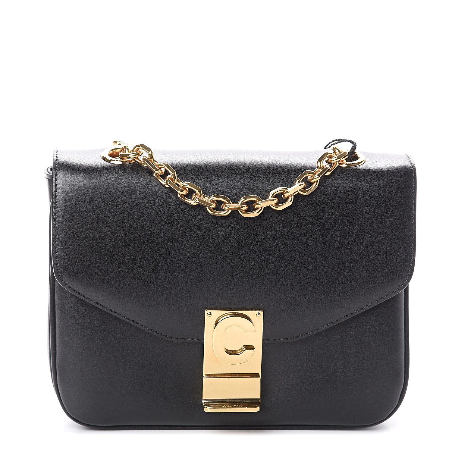 Celine Shiny Calfskin Small C Bag Black 1 of 7