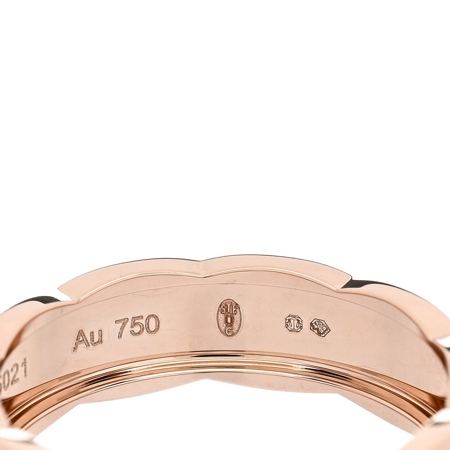 18K Beige Gold Small Coco Crush Ring 64 10.75