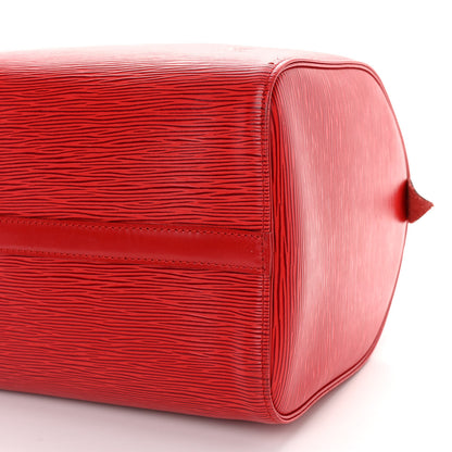 Louis Vuitton Epi Speedy 35 Castillan Red 9 of 9