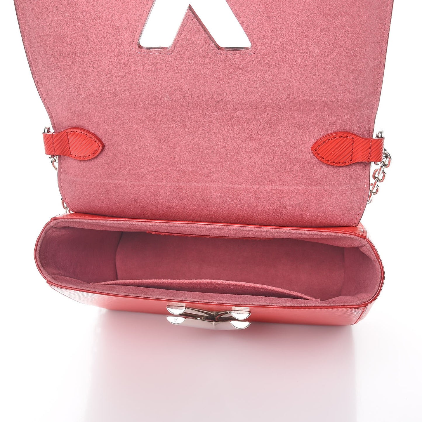 Epi Twist Shoulder Bag MM Coquelicot