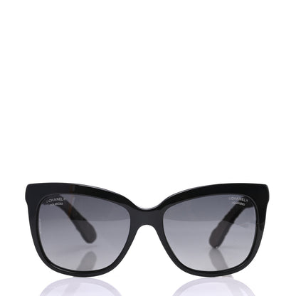 Chanel Acetate Denim Quilted Polarized CC Sunglasses 5343-Q Black 2 of 8