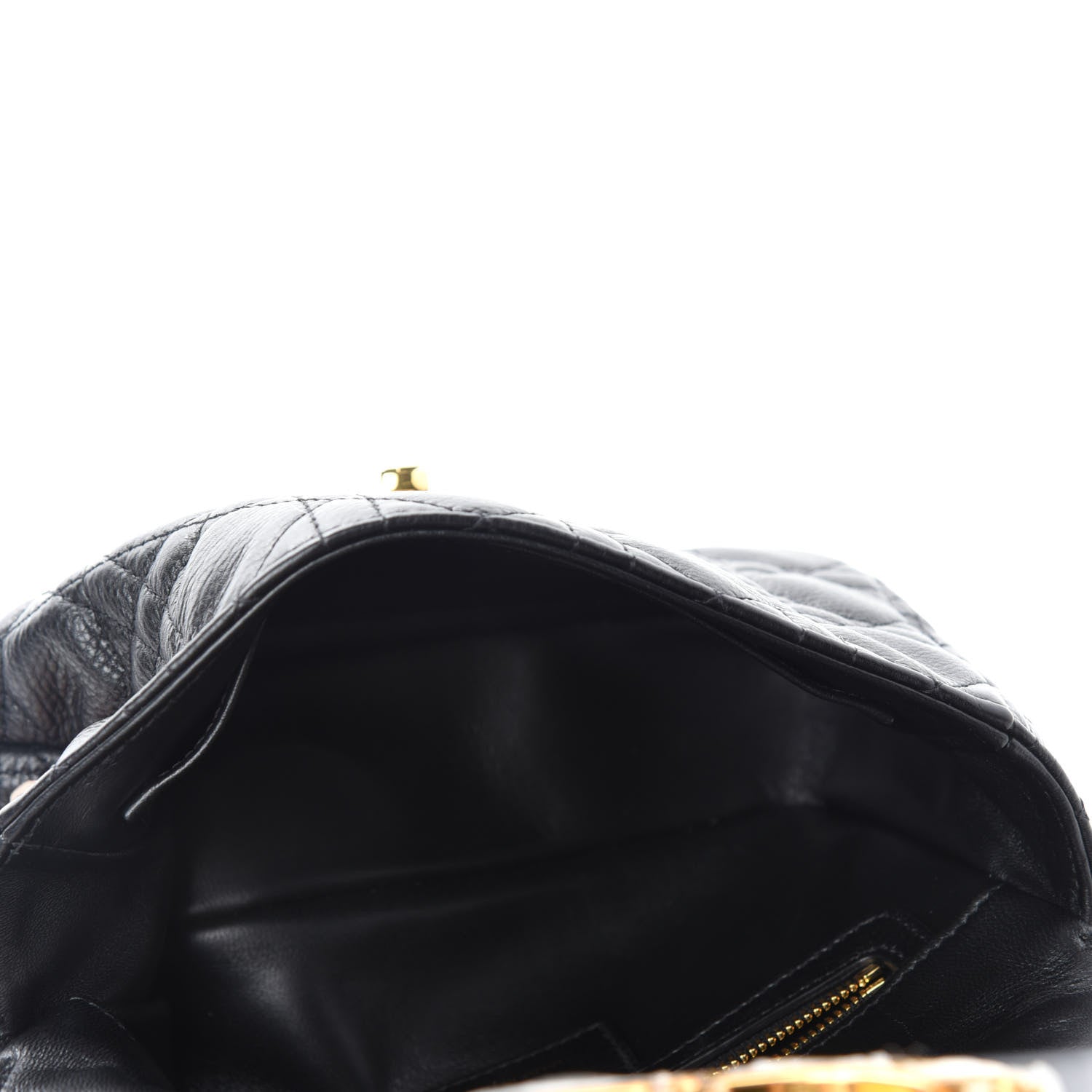 Christian Dior Calfskin Cannage Small Caro Bag Black 5 of 12