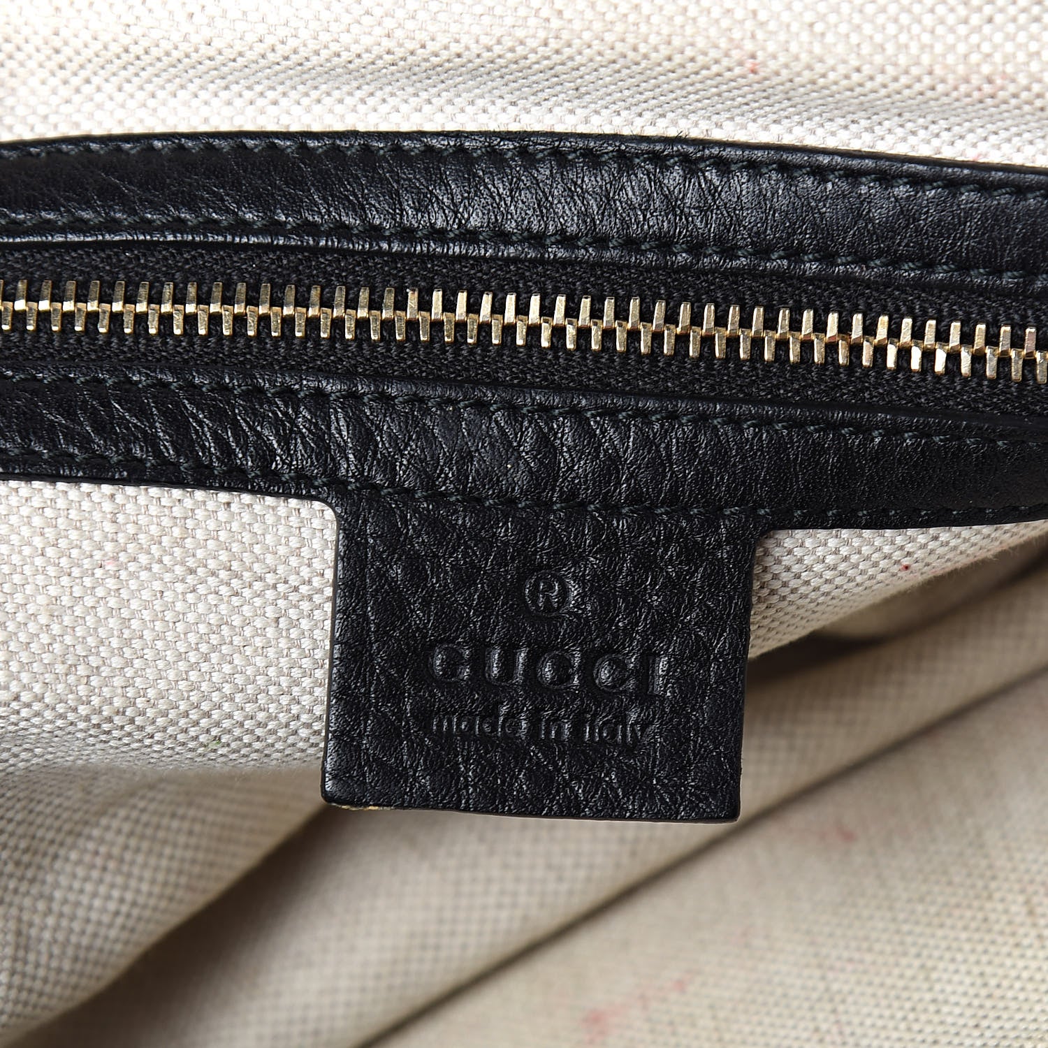 Gucci Calfskin Vintage Web Medium Boston Black 6 of 18