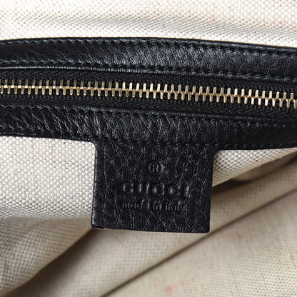 Gucci Calfskin Vintage Web Medium Boston Black 6 of 18