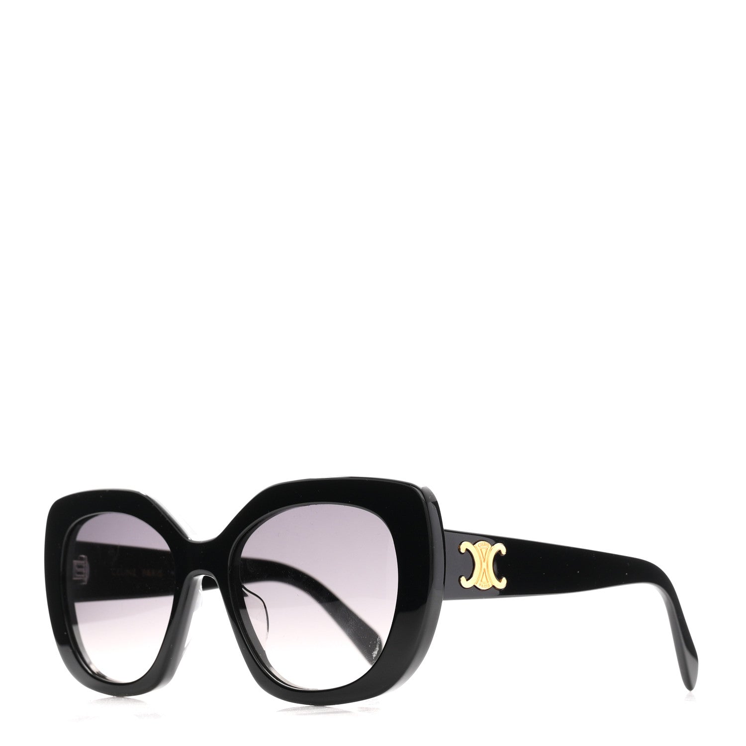 Celine Acetate Triomphe 01 Square Sunglasses CL 40226U Black 1 of 7