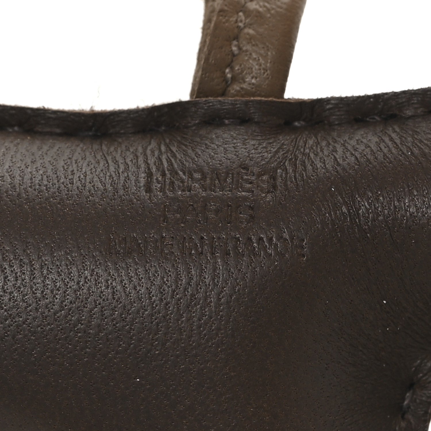 Hermes Milo Lambskin Shearling Budy Charm Black Chocolate Etoupe 3 of 4