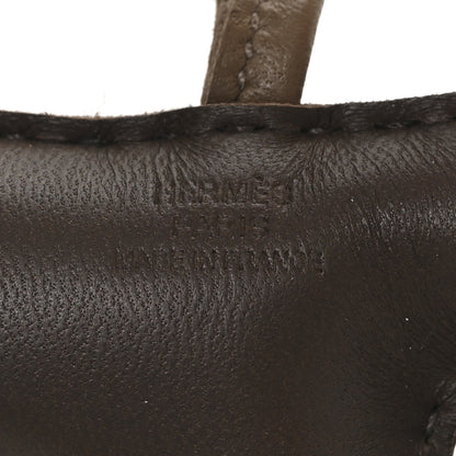 Hermes Milo Lambskin Shearling Budy Charm Black Chocolate Etoupe 3 of 4