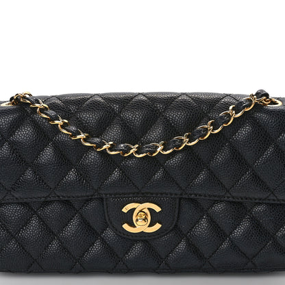 Chanel Caviar Quilted East West Flap Black 7 of 13