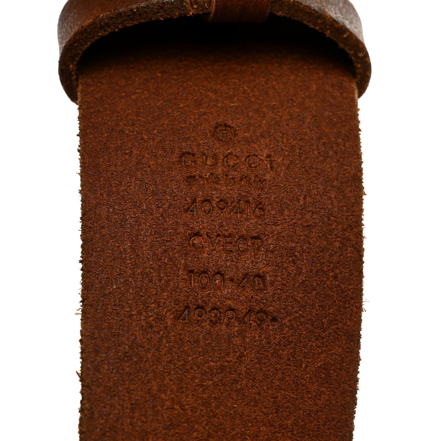 Gucci Faded Calfskin Double G 40mm Belt 100 40 Cuir 3 of 5