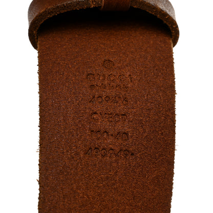 Gucci Faded Calfskin Double G 40mm Belt 100 40 Cuir 3 of 5