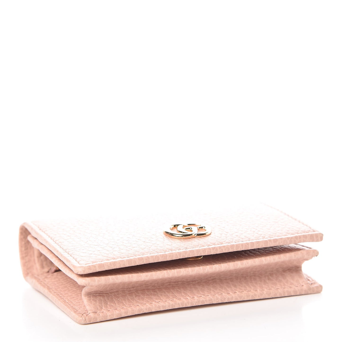 Dollar Calfskin GG Marmont Card Case Perfect Pink