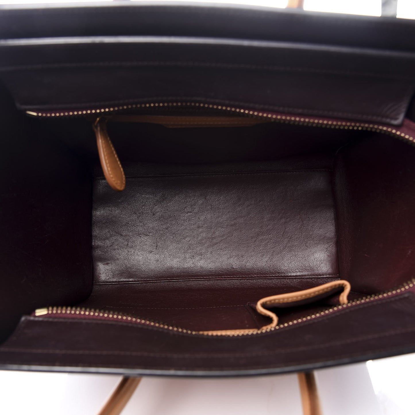 Elephant Calfskin Micro Tri-Color Luggage Terracotta