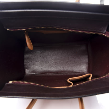Celine Elephant Calfskin Micro Tri-Color Luggage Terracotta 4 of 8