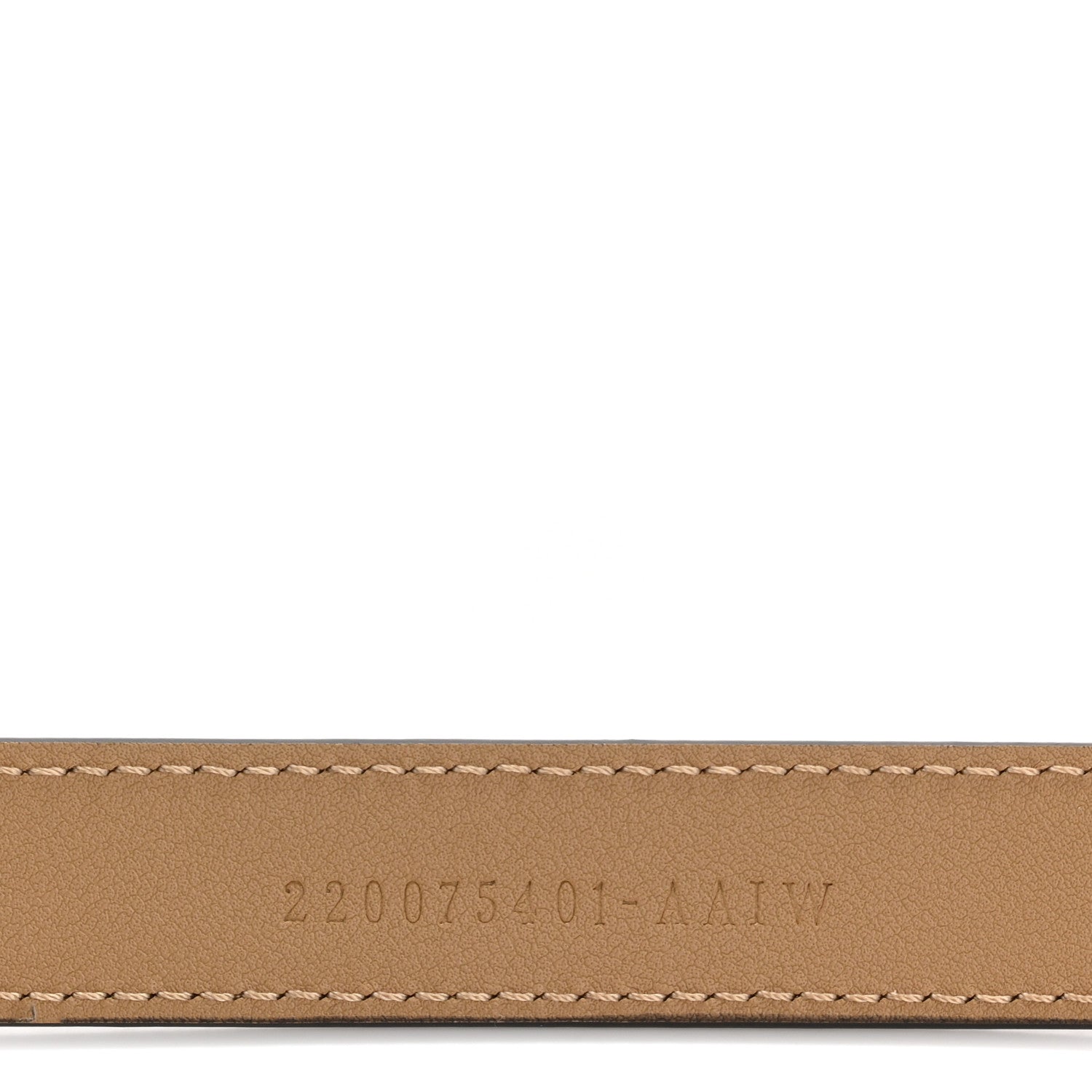 Fendi Vitello King Fendi O'Lock 2CM Belt 75 30 Tortora 5 of 6
