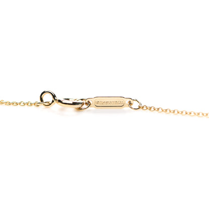 Tiffany 18K Yellow Gold Diamond Small Cross Pendant Necklace 5 of 7