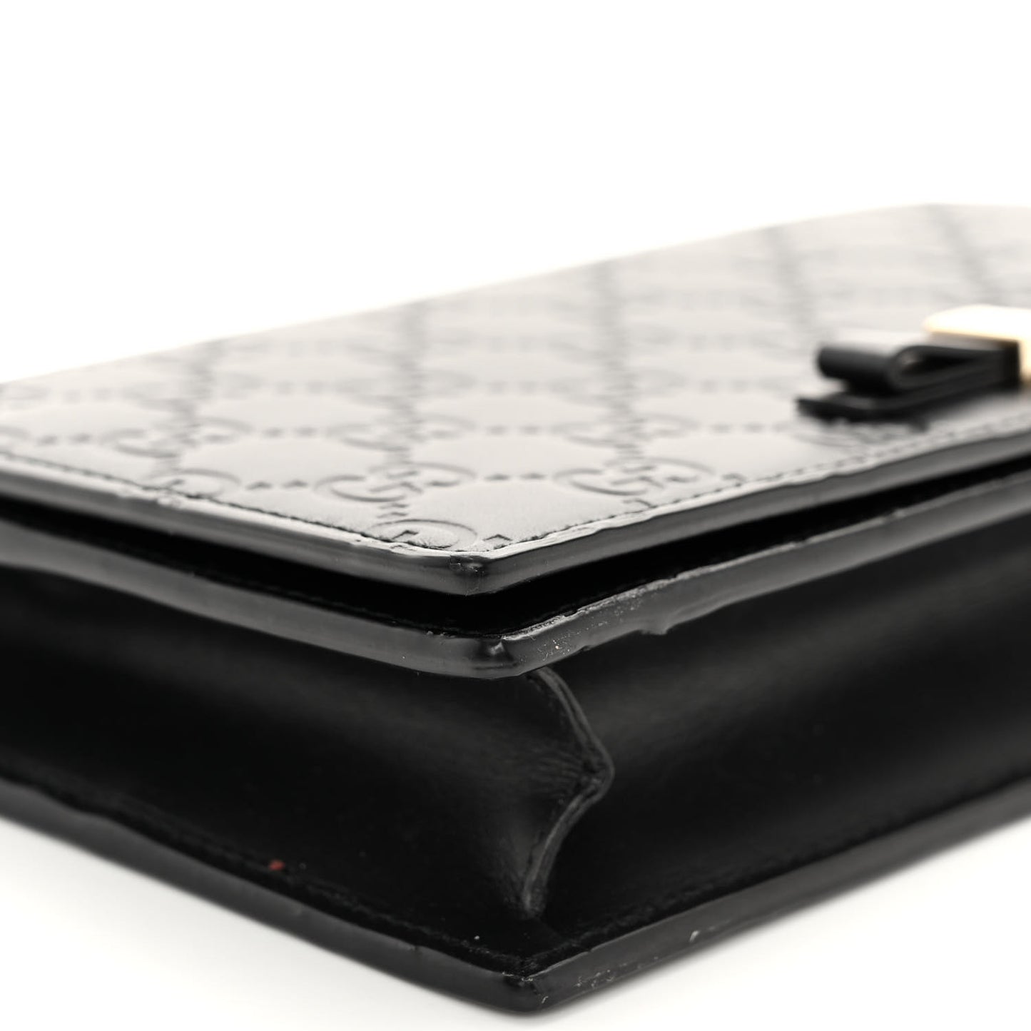 Guccissima Signature Bowy Chain Wallet Black