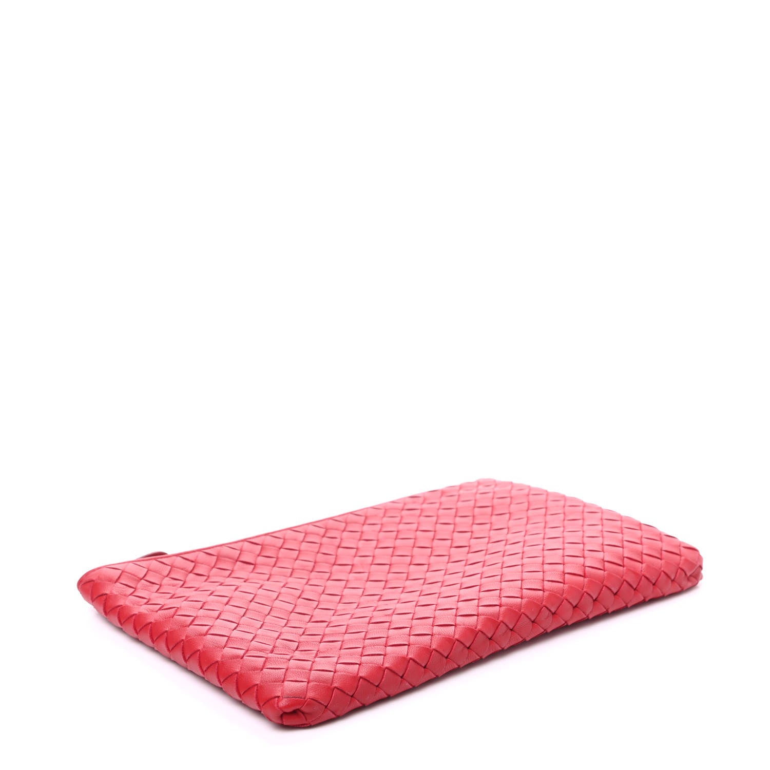 Bottega Veneta Nappa Intrecciato Medium Zip Pouch Fraise 4 of 6