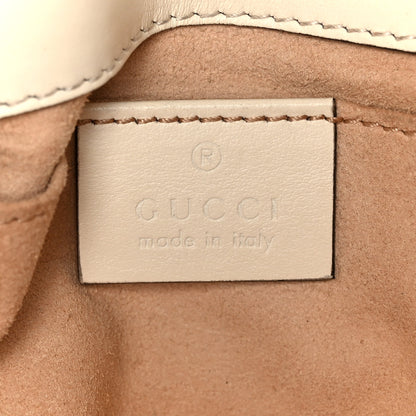 Gucci Calfskin Matelasse Mini GG Marmont Shoulder Bag White 6 of 12