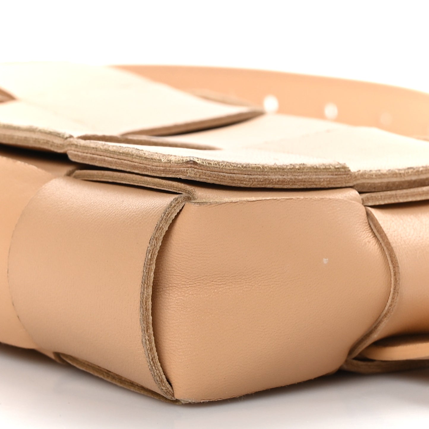 Nappa Maxi Intreccio The Belt Cassette Bag Almond