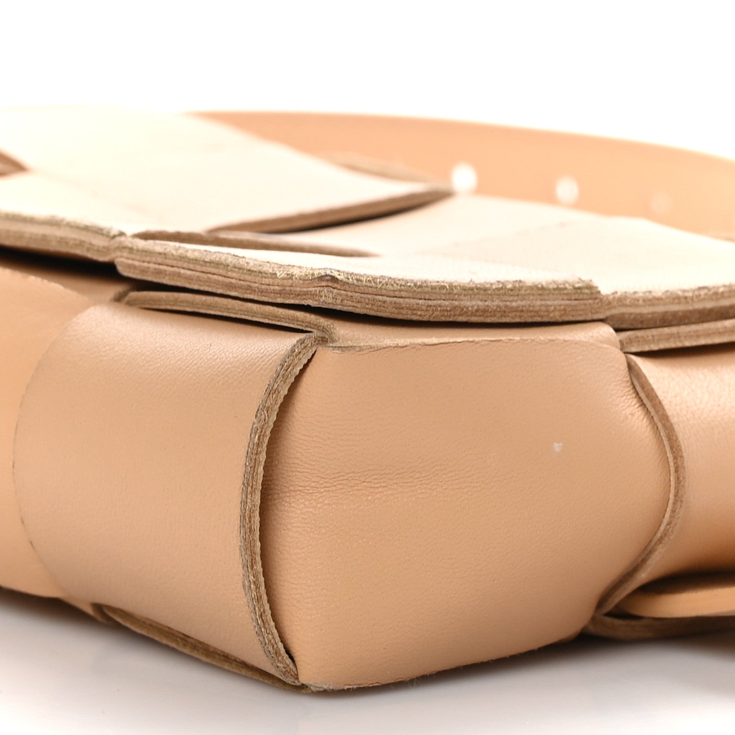 Bottega Veneta Nappa Maxi Intreccio The Belt Cassette Bag Almond 9 of 10