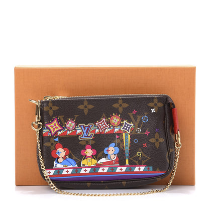 Louis Vuitton Monogram 2020 Christmas Animation Bumper Cars Mini Pochette Accessories Coquelicot 9 of 9