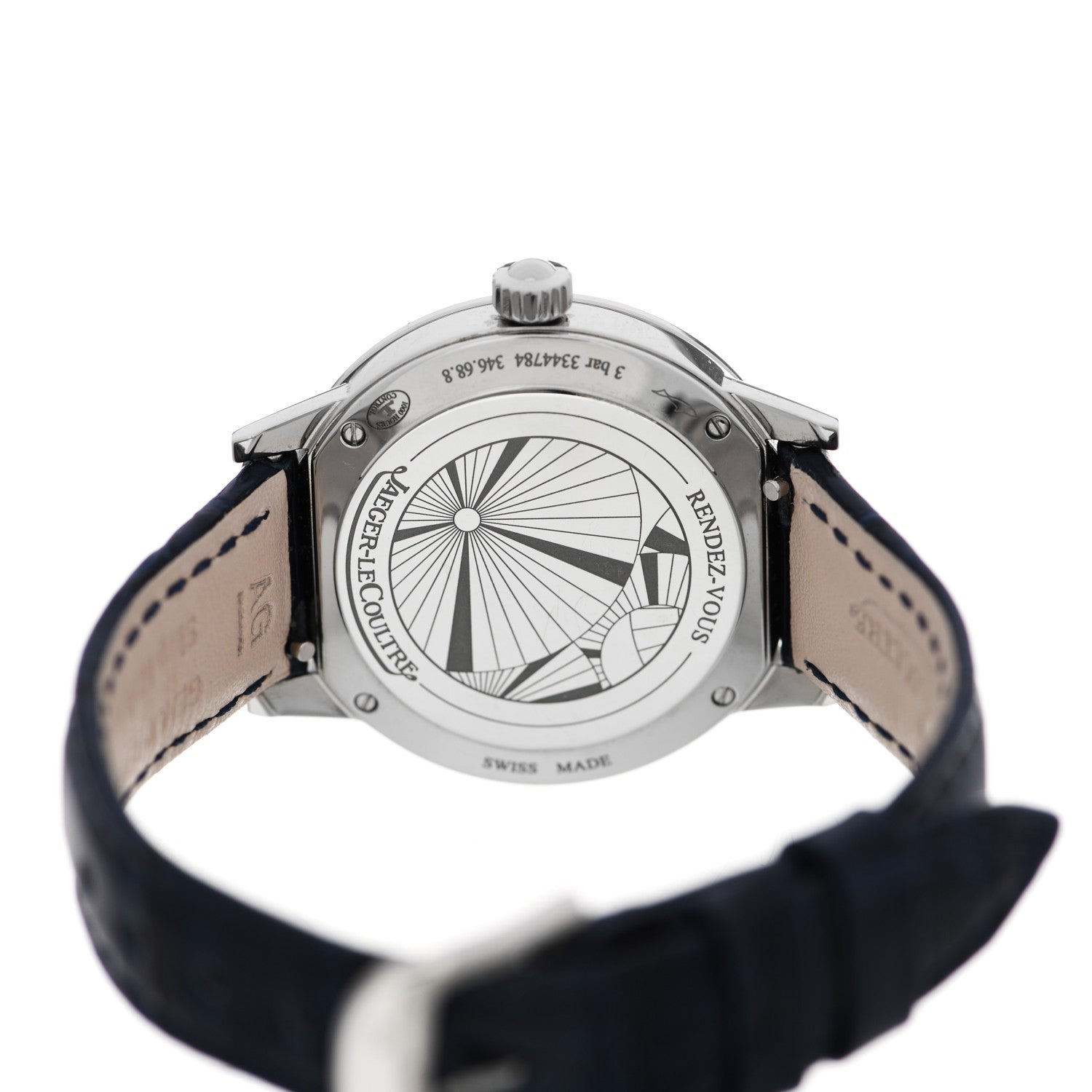Jaeger-LeCoultre Stainless Steel Alligator Diamond Bezel 29mm Rendez-Vous Quartz Watch Q3408530 4 of 5