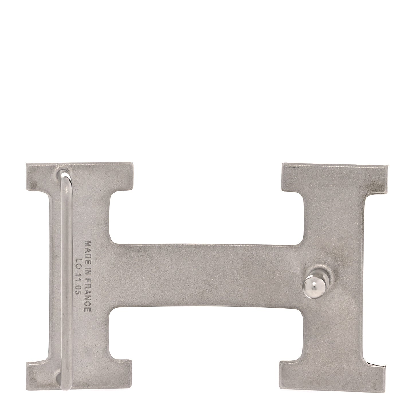 Brushed Palladium 32mm H Belt Buckle