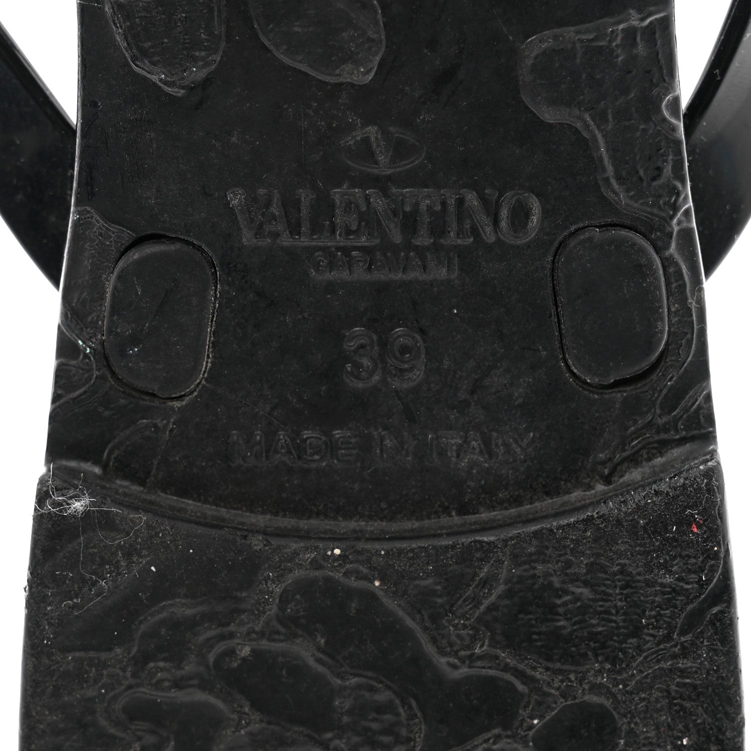 Valentino Garavani PVC Jelly Rockstud Bow Thong Sandals 39 Black 7 of 9