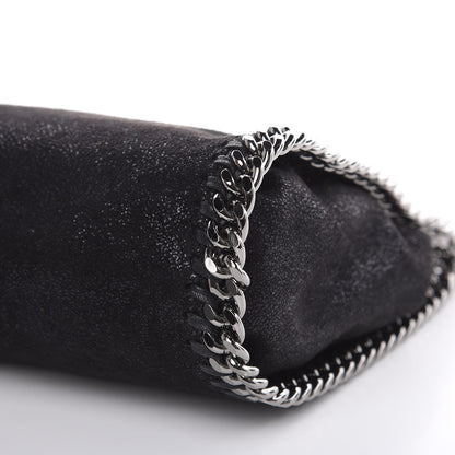 Stella McCartney Shaggy Deer Mini Falabella Fold Over Tote Black 9 of 9