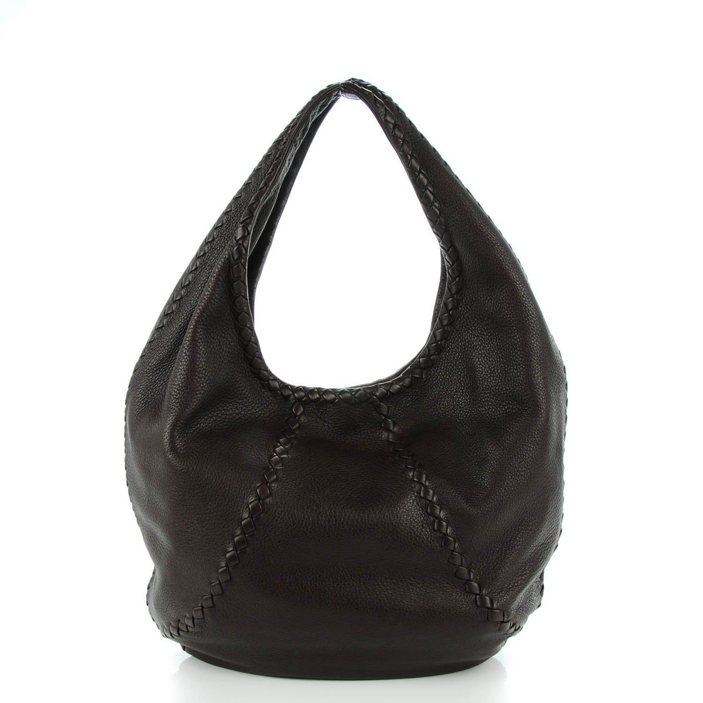 Cervo Deerskin Large Hobo Ebano