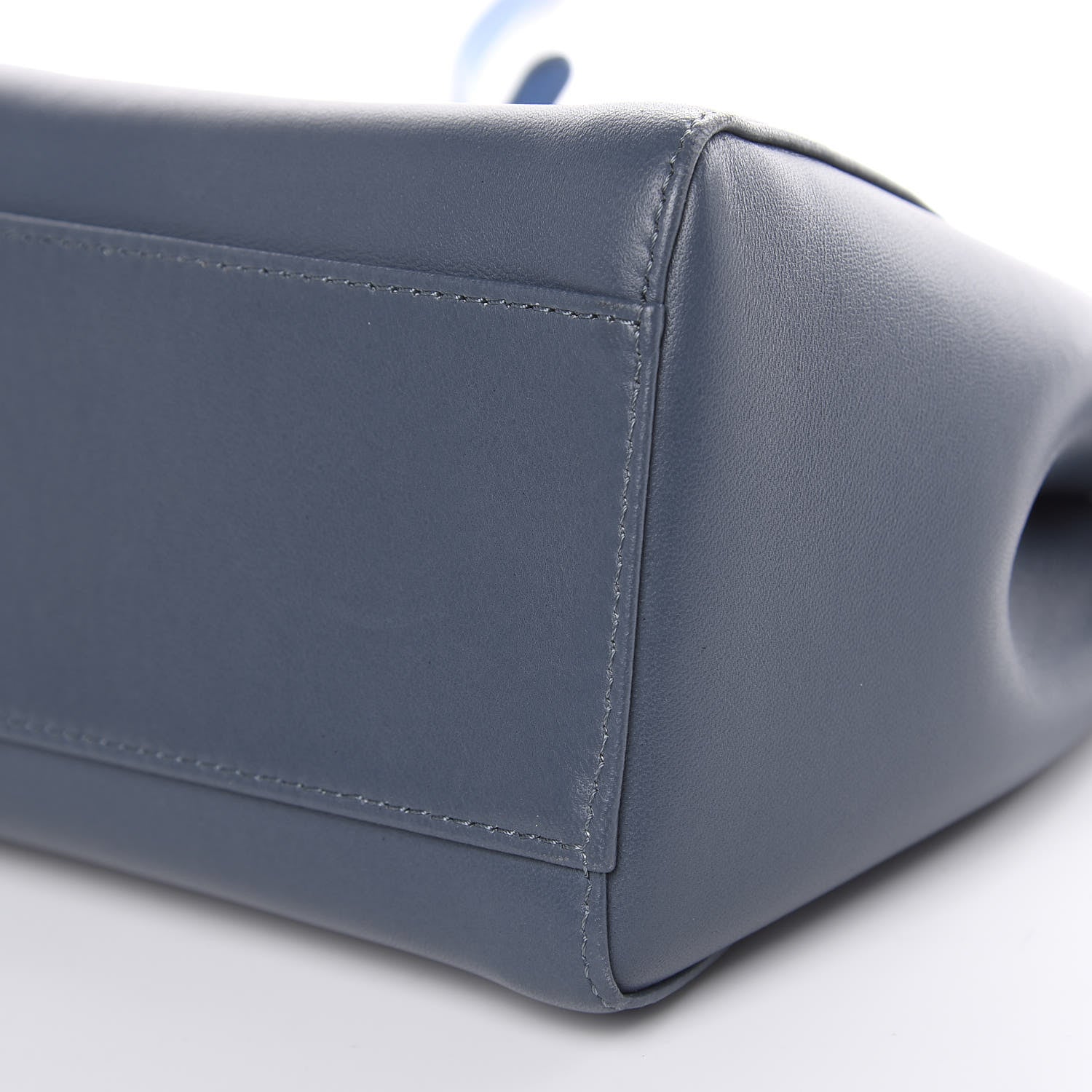 Fendi Nappa Colorblock Mini Peekaboo Iconic Satchel Tempesta Nebula Polvere 9 of 12