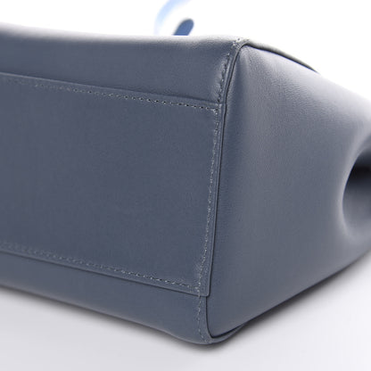 Fendi Nappa Colorblock Mini Peekaboo Iconic Satchel Tempesta Nebula Polvere 9 of 12