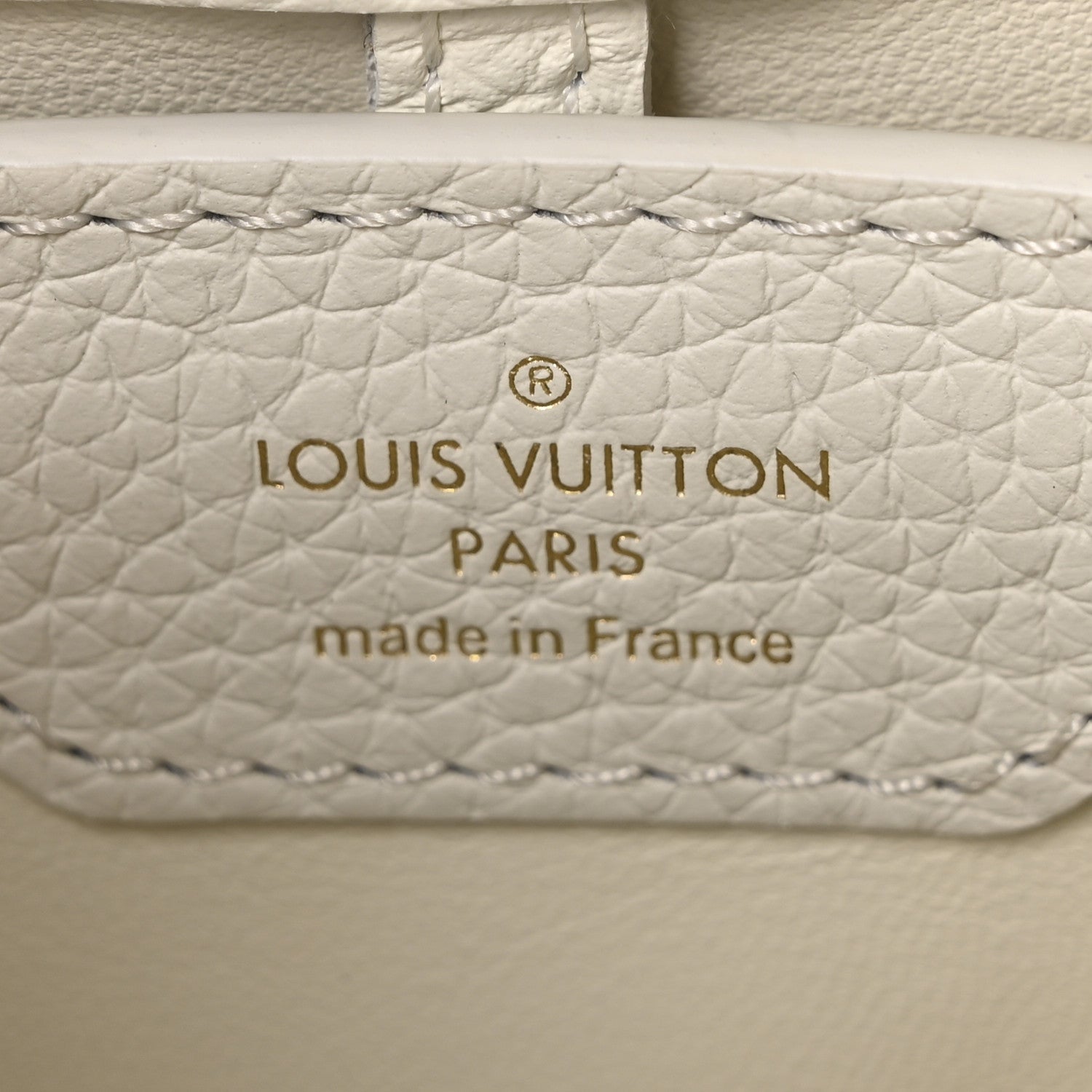 Louis Vuitton Taurillon Capucines BB Blanc Casse 6 of 9