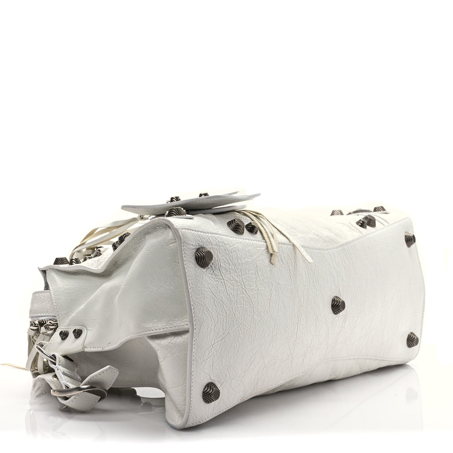 Agneau Arena Neo Cagole City Handbag Optic White