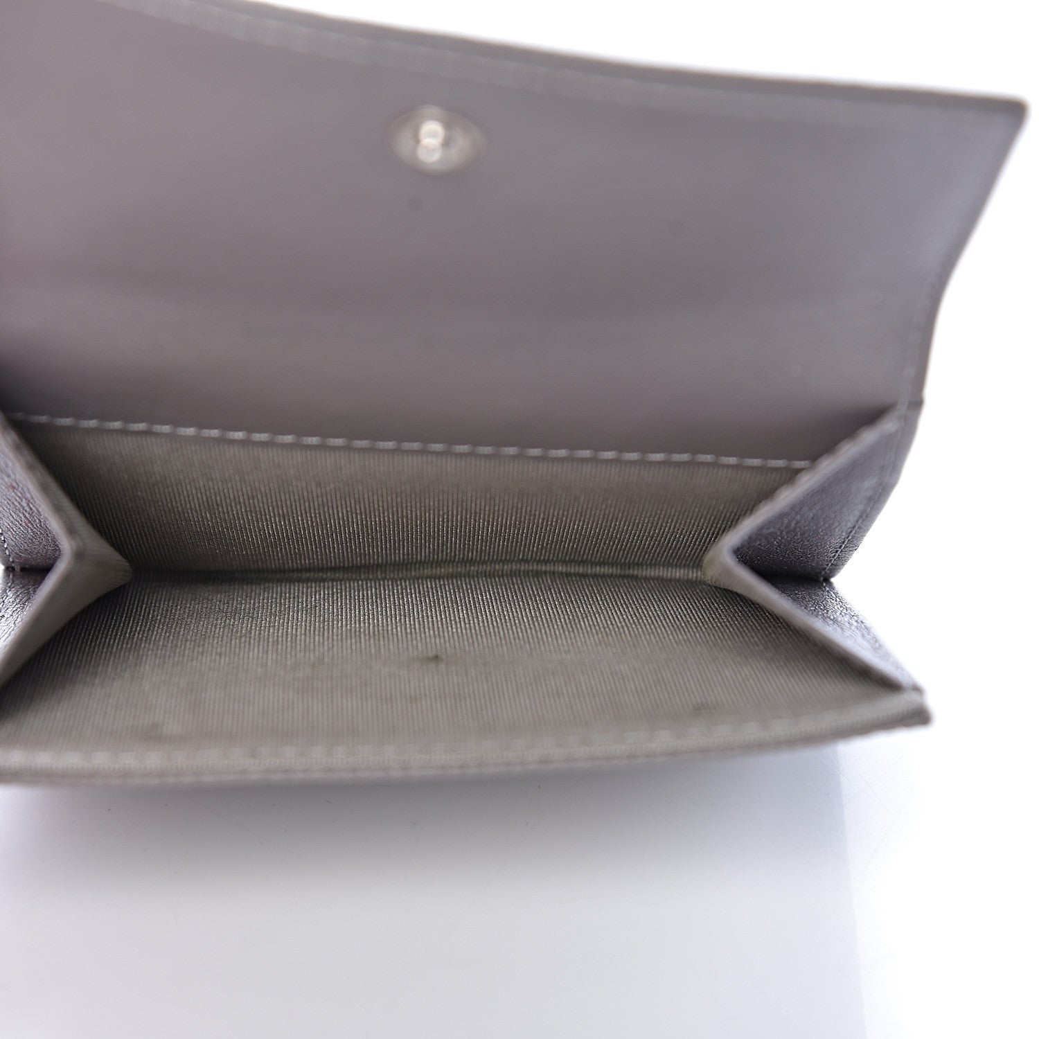 Chanel Caviar Timeless CC Compact French Wallet Light Grey 5 of 9