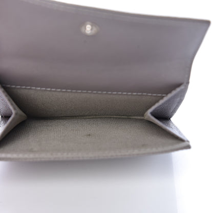 Chanel Caviar Timeless CC Compact French Wallet Light Grey 5 of 9