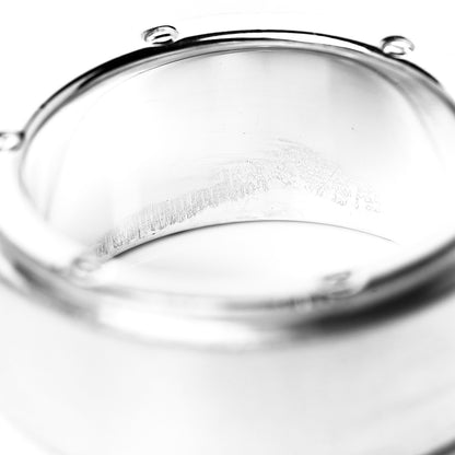 Tiffany Sterling Silver 9mm Metropolis Screw Band Ring 53 6.5 5 of 5