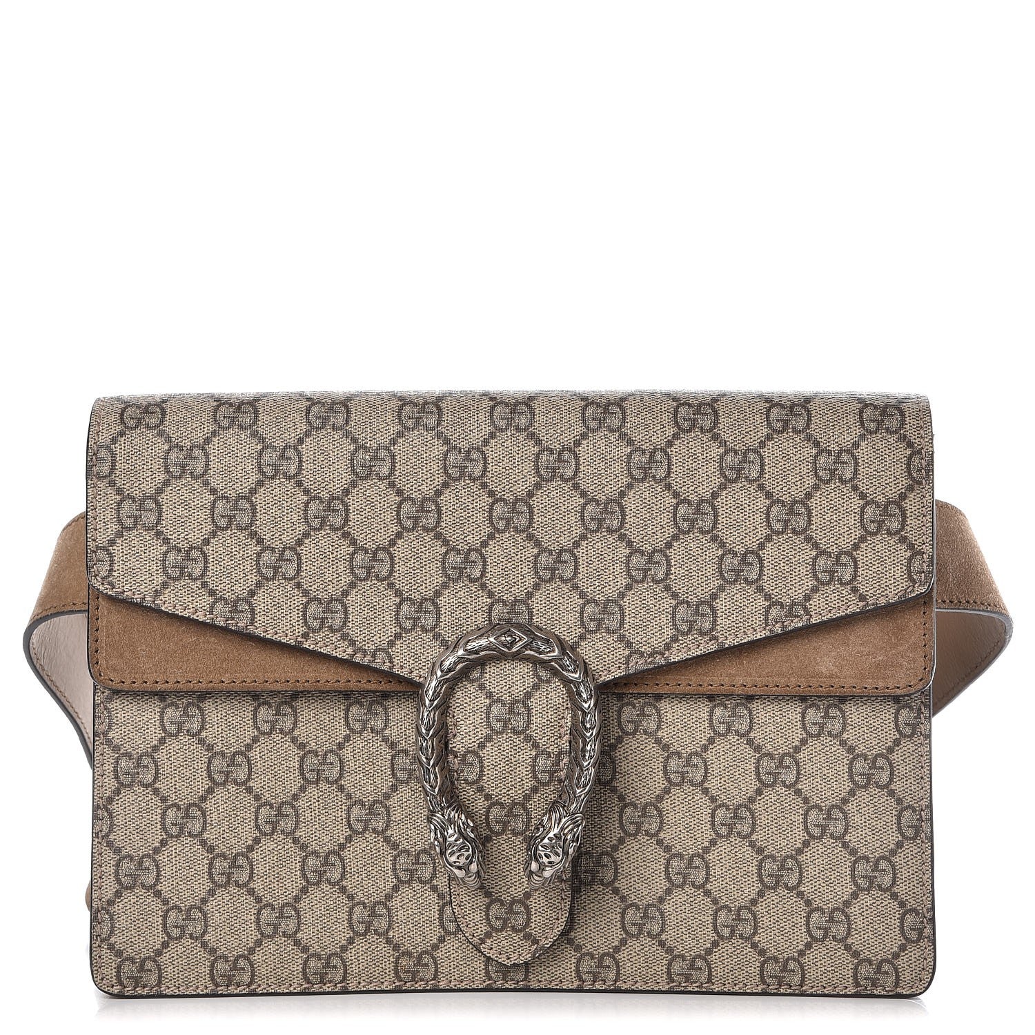 Gucci GG Supreme Monogram Dionysus Belt Bag Taupe 1 of 9