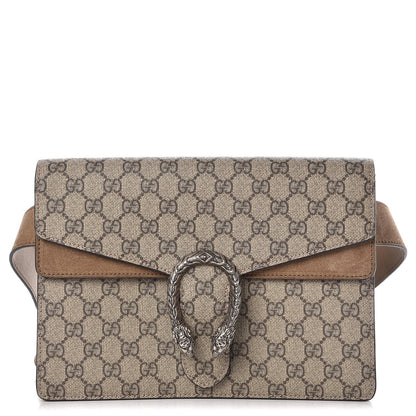 Gucci GG Supreme Monogram Dionysus Belt Bag Taupe 1 of 9