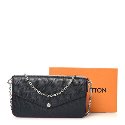 Louis Vuitton Epi Pochette Felicie Black Hot Pink 12 of 12