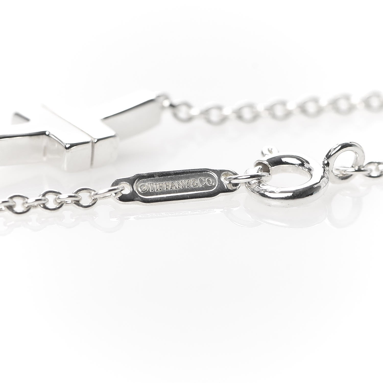 Tiffany Sterling Silver T Two Single Chain Bracelet 4 of 6