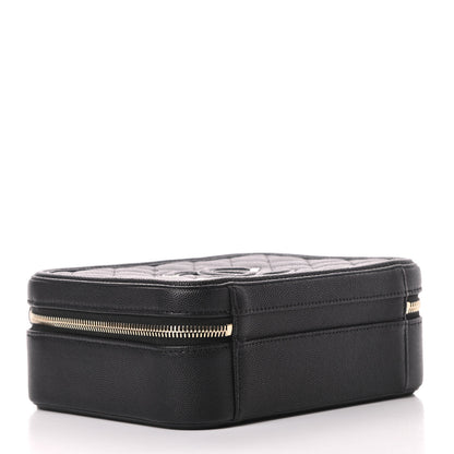 Chanel Caviar Quilted Medium CC Filigree Vanity Case Black 4 of 11