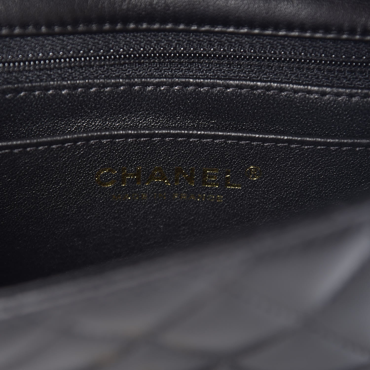 Chanel Lambskin Quilted Mini Square Flap Black 6 of 8