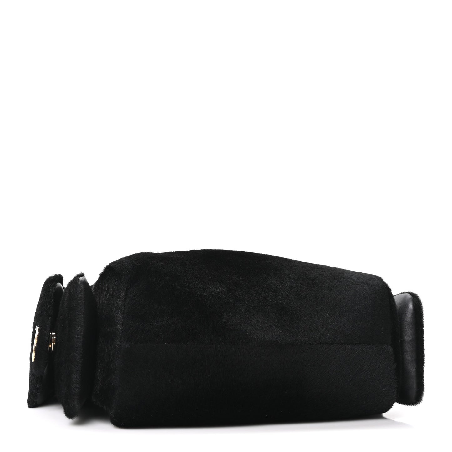 Pony Hair Mini Chanel 25 Handbag Black