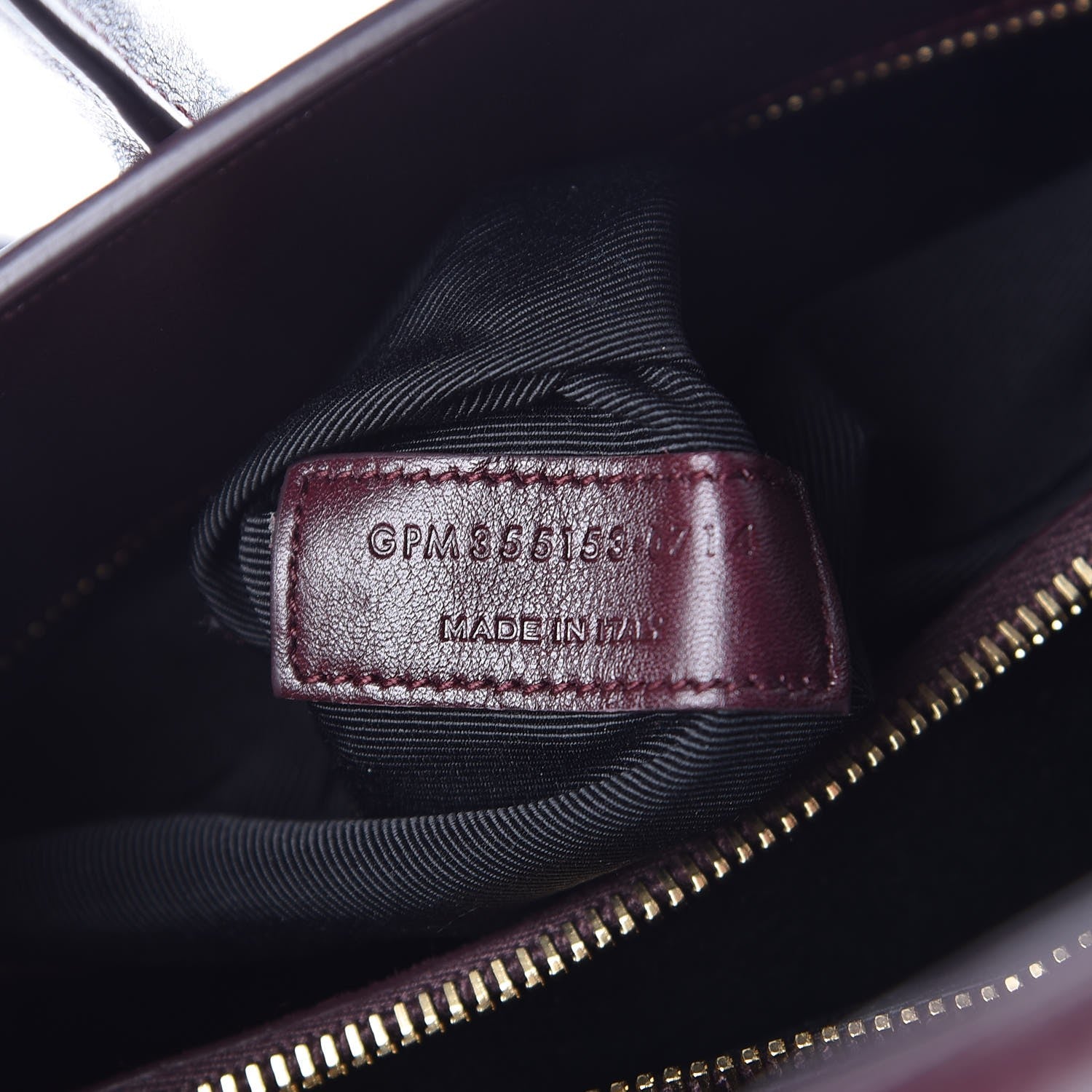 Saint Laurent Calfskin Small Sac De Jour Amarena 7 of 9