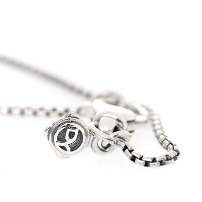 David Yurman Sterling Silver 18K Yellow Gold Cable Cookie Heart Pendant Necklace 4 of 6